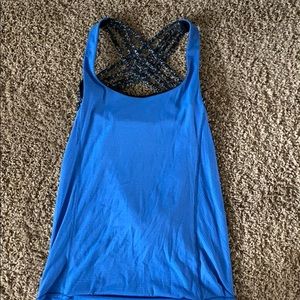 Blue Lululemon Wild Tank